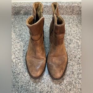 Born Brown Leather Ankle Boots